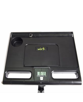 85-2221 Wirk Ride Exercise Stationary Bike Office Workstation and Standing Desk with Digital Monitor and Device Prop