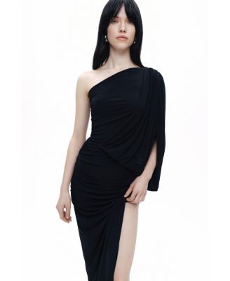 Women's Draped Detail Maxi Dress