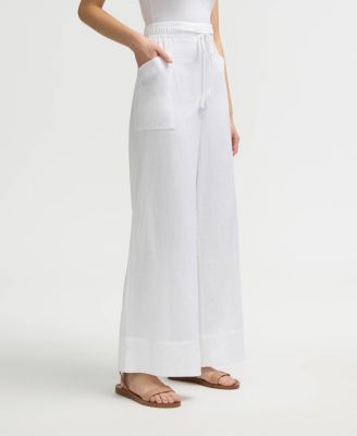 Женские широкие брюки NVLT с боковым шнурком