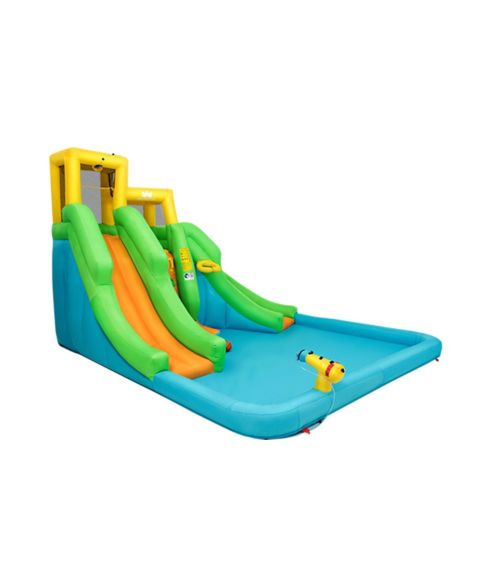 Детская игрушка Slickblue Inflatable Water Park Bounce House with Climbing Wall and Slide, For Up to 3 Players, Ages 3+, цвет: Разноцветный