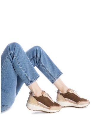 Carmela Collection Women's Leather Casual Sneakers By Xti