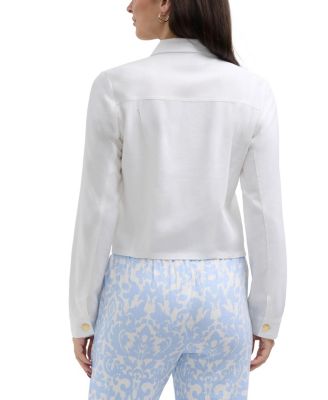 Женский жакет из льняной смеси Ellen Tracy