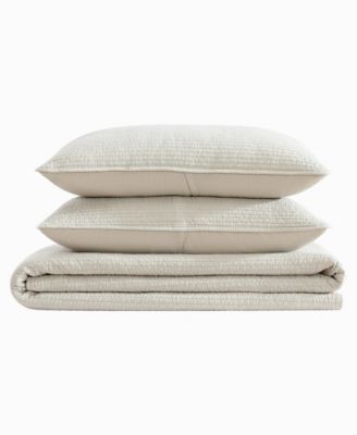 Seashore Stitch Washed 3-Pc. Quilt Set, Full/Queen