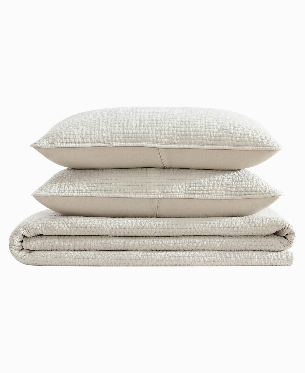 Nautica Seashore Stitch Washed 3-Pc. Quilt Set, Full/Queen