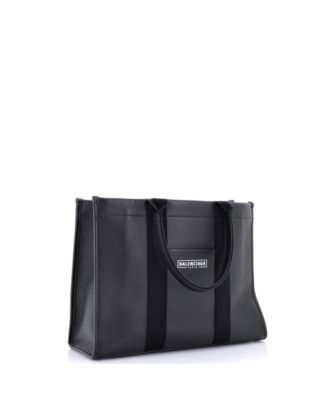 Холщовая сумка-тоут Balenciaga среднего размера, бывшая в употреблении