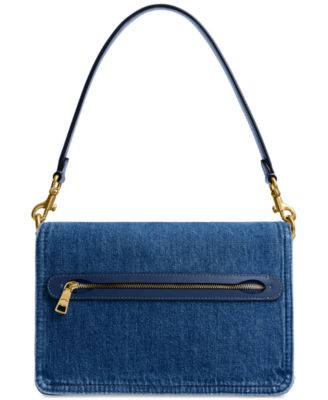 【COACH】Chain Tabby Small Denim Shoulder Bag COACH Chain Tabby Small Denim Shoulder Bag - Macy's