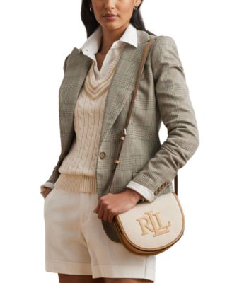 Lauren Ralph Lauren - Witley Canvas and Leather Small Crossbody