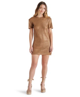 Steve Madden - Women's Santana Short-Sleeve Crochet Mini Dress