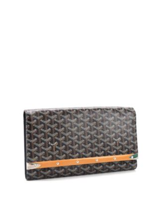 Подержанный клатч Goyard MM Monte Carlo с покрытием из холста