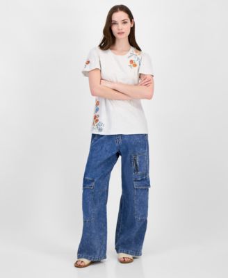 Женская хлопковая футболка Driftwood с развевающимися рукавами