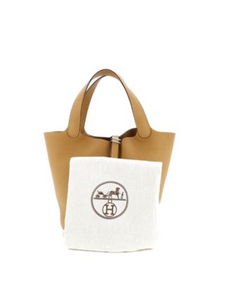 Бывшая в употреблении сумка Hermes MM Picotin Lock Clemence