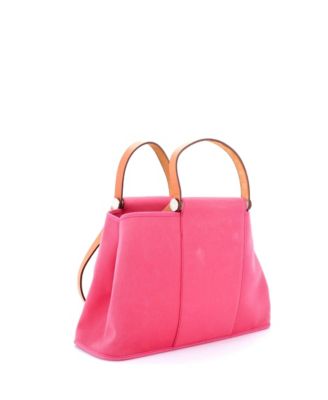 Бывшая в употреблении сумка Hermes 39 Cabag Elan из текстиля и кожи