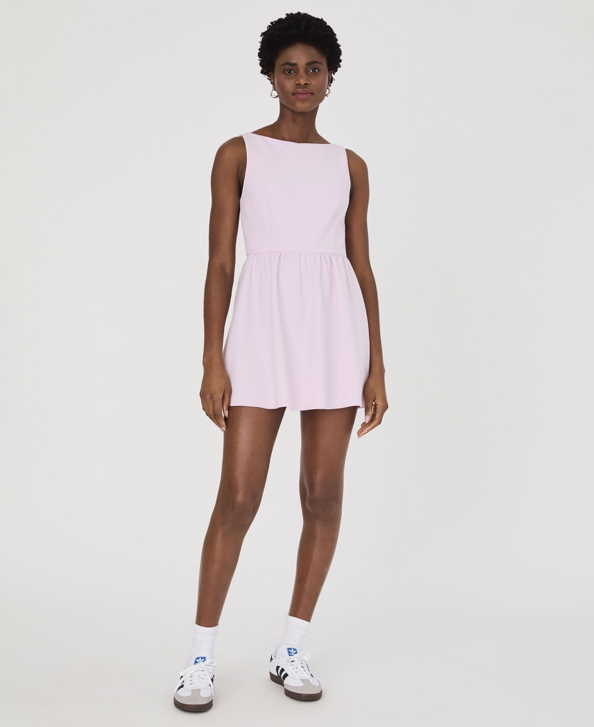 Women's Whisper Boat-Neck Dress - Sweet Pink