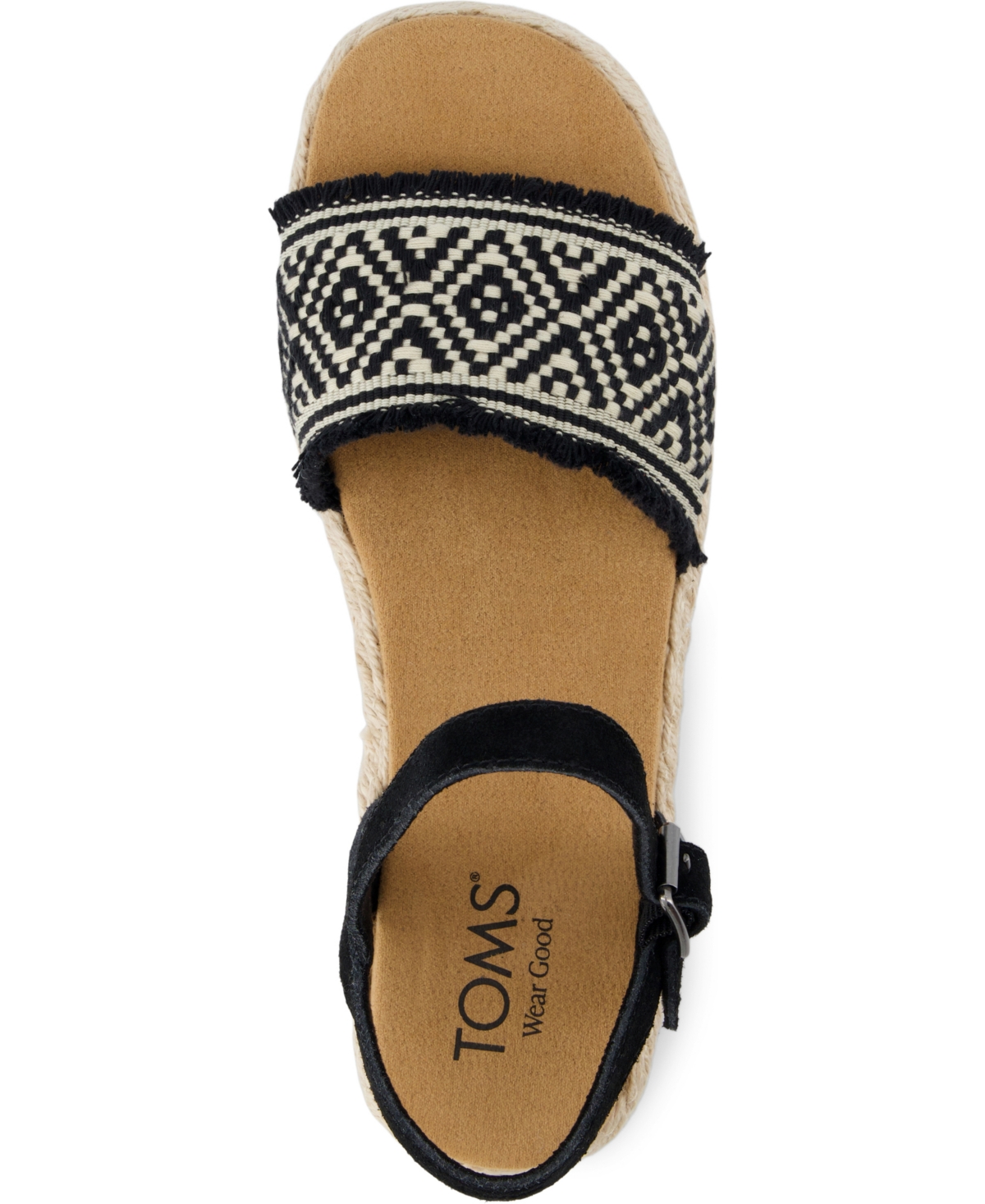 TOMS WOMEN'S ABBY OPEN TOE FLAT SANDALS 