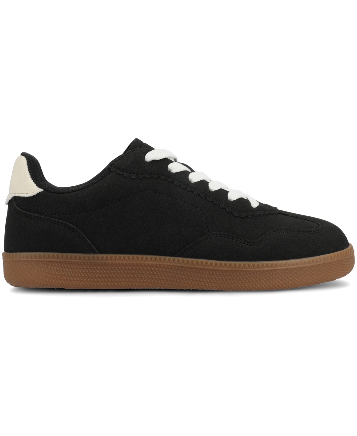 Journee Collection Women's Lummie Casual Lace-up Sneakers In Black