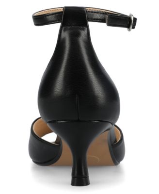 Women's Jezzie Peep Toe Kitten Heel Dress Sandals