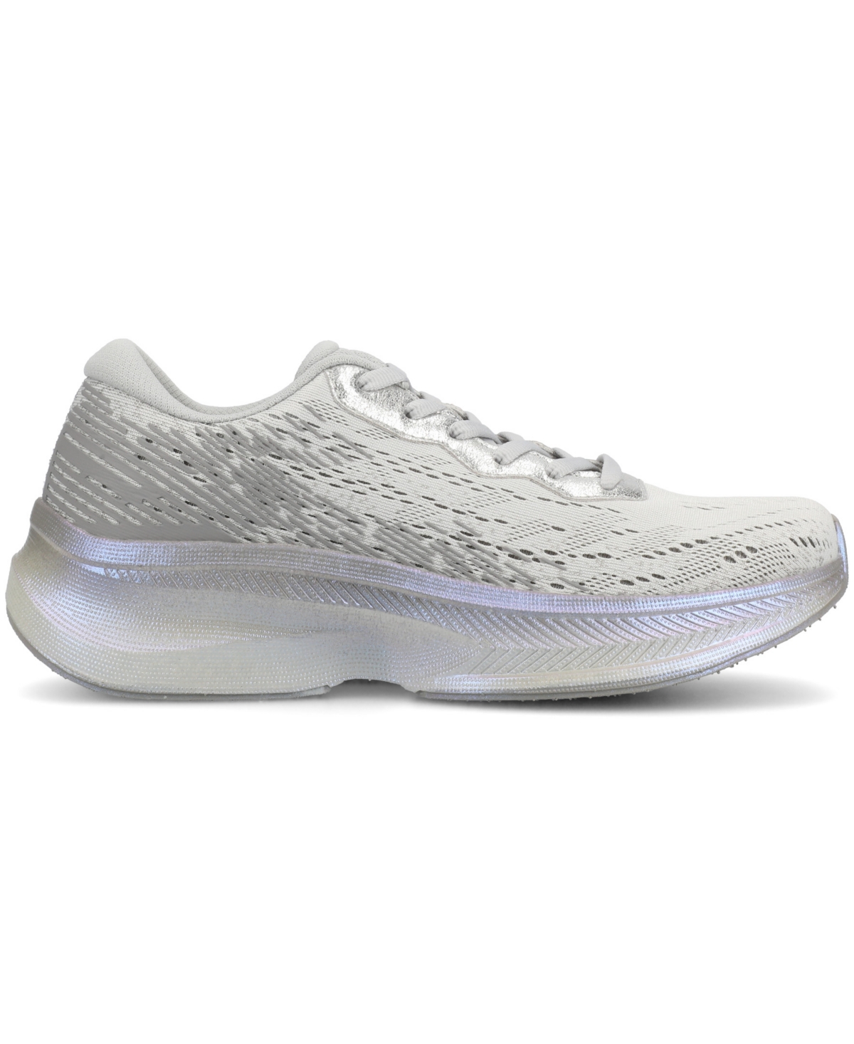 Journee Collection Women's Blume Casual Lace-up Sneakers In Silver