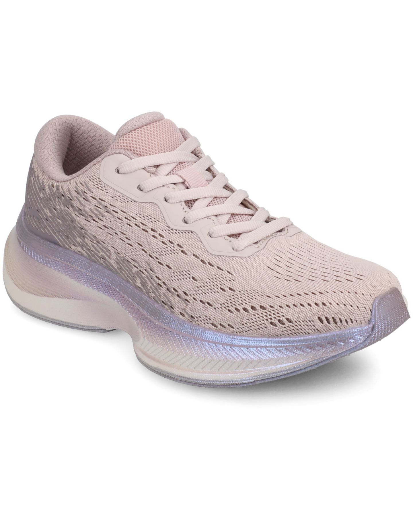 Женские кроссовки Journee Collection Blume Lace Up Platform, цвет: Сиреневый — фото 1