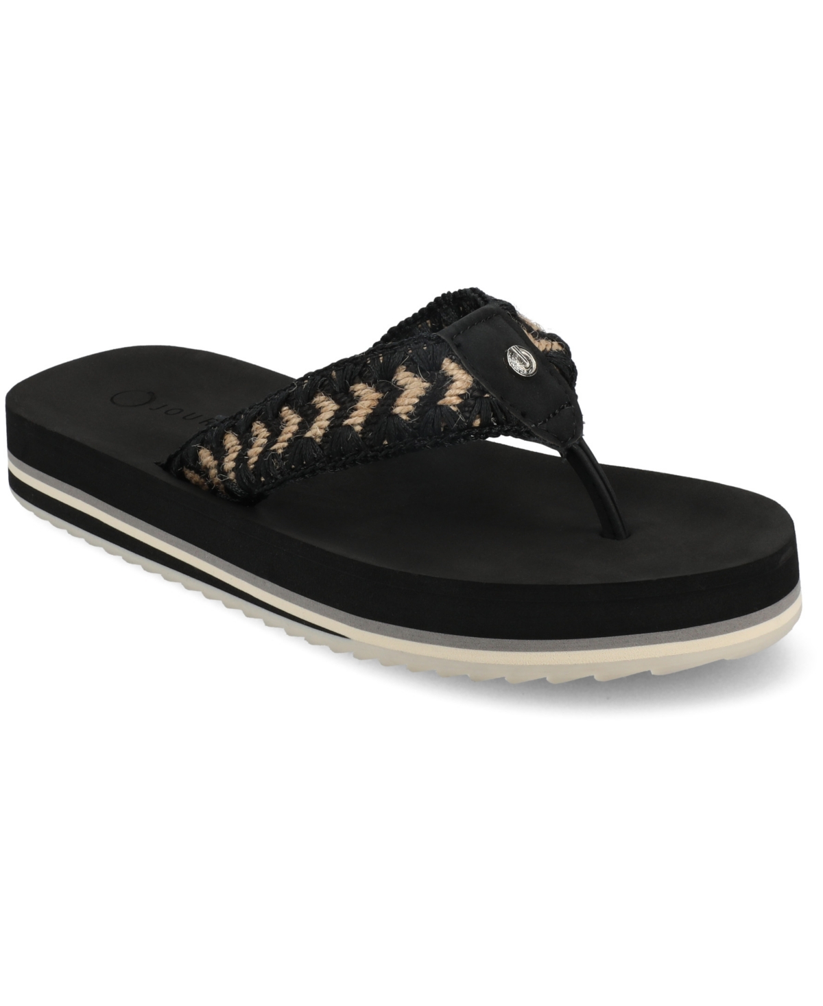 Journee Collection Women's Eloddie Slip-on Beach Sandals