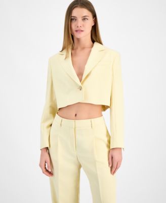 BOSS Orange - Women's Cropped One-Button Blazer