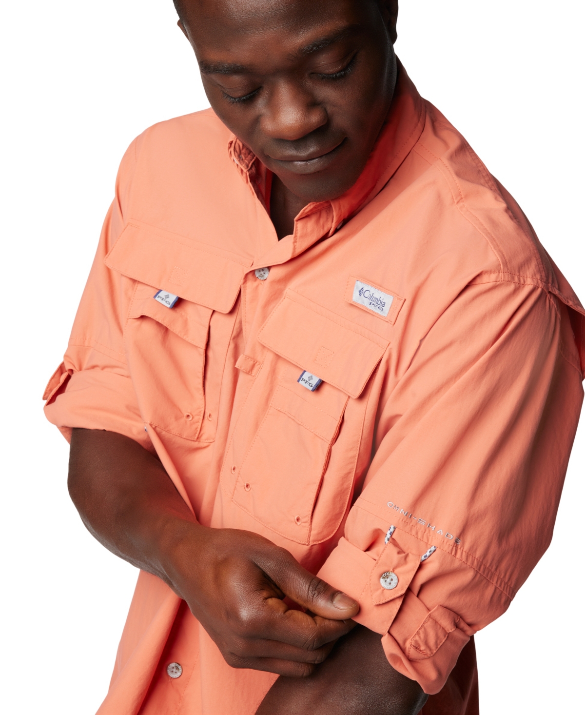 Columbia Men's Bahama Ii Long Sleeve Shirt In Pink