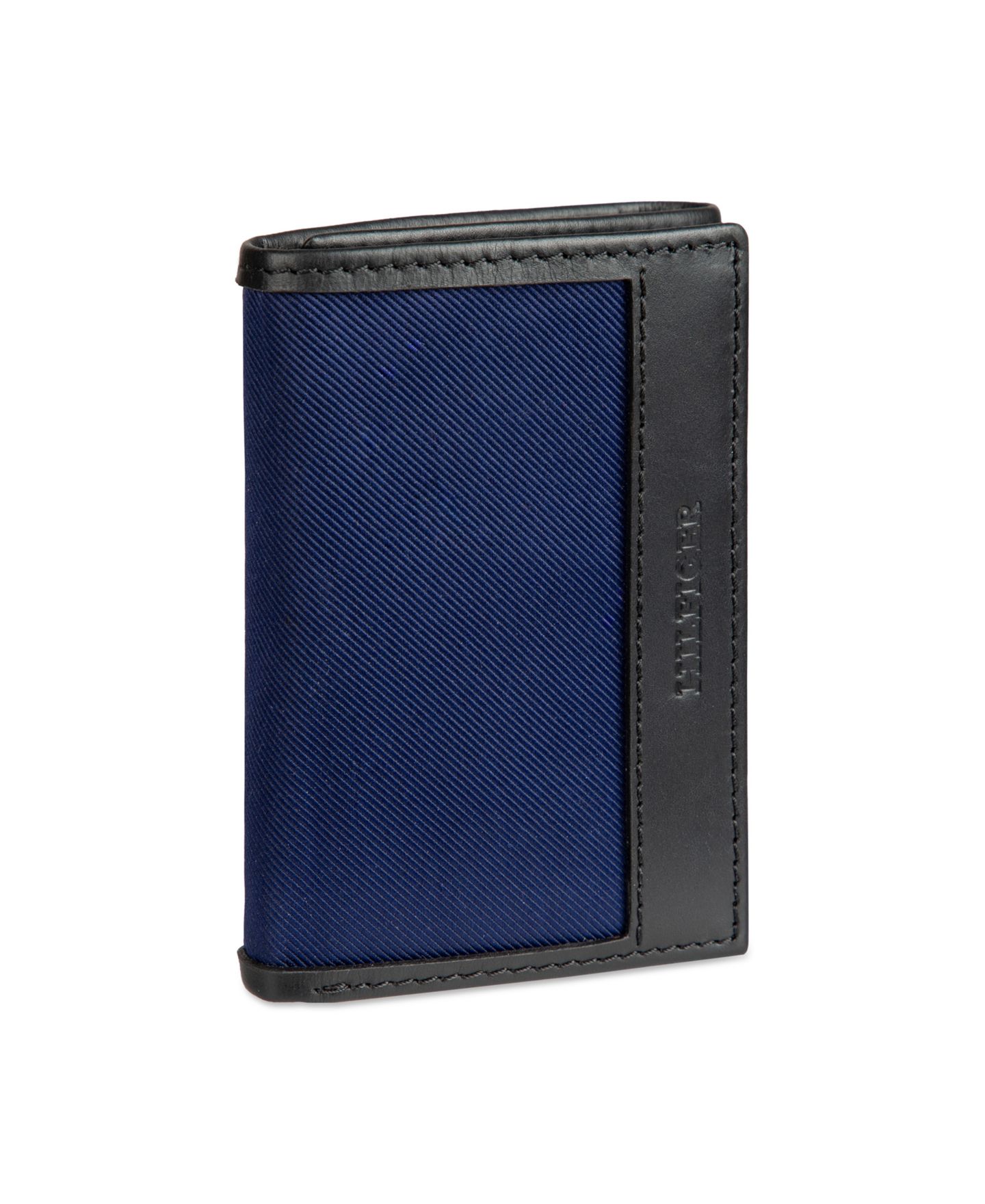 Мужской кошелёк Tommy Hilfiger Overlay Trifold Wallet, цвет: Чёрный — фото 2