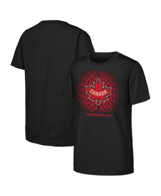 Outerstuff - Big Boys and Girls Black Canada 2025 4 Nations Face-Off Game Time T-shirt