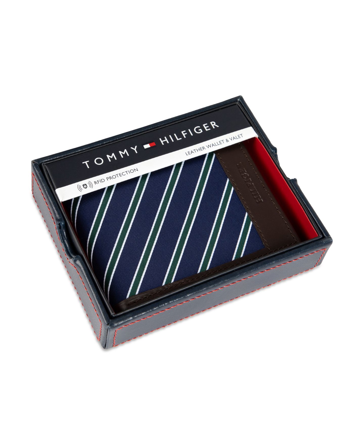 Мужской кошелёк Tommy Hilfiger Overlay Passcase Wallet, цвет: Коричневый — фото 7