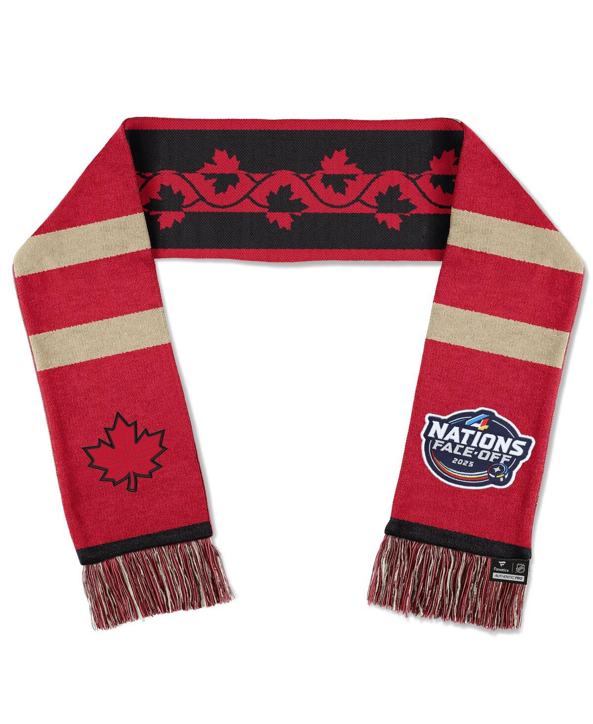 Fanatics Men's Canada 2025 4 Nations Face-off Team Scarf In Athletic Red