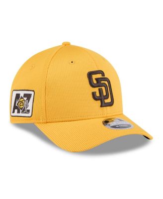 New Era - Men's Gold San Diego Padres 2025 Spring Training 9FORTY Adjustable Hat