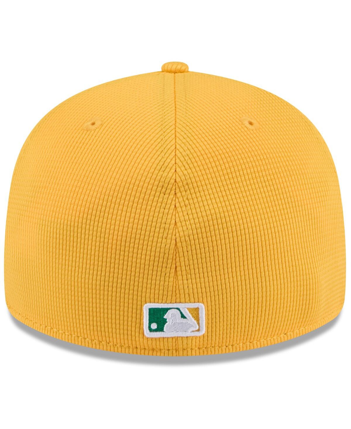 New Era Men's Gold Athletics 2025 Spring Training Low Profile 59fifty Fitted Hat In Gold