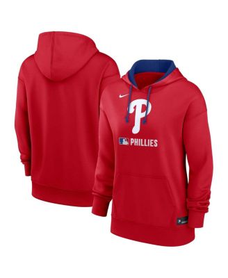 Nike - Women's Red Philadelphia Phillies Authentic Collection Performance Pullover Hoodie