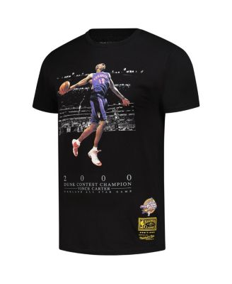 Мужская футболка Mitchell Ness Vince Carter Black 2000 NBA All-Star Game, классическая футболка чемпиона соревнований по слэм-данку из твердой древесины.