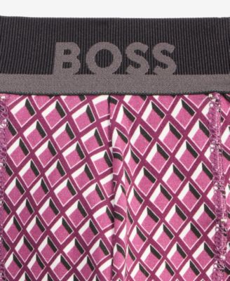 Мужские плавки с микропечатью логотипа BOSS by Hugo Boss