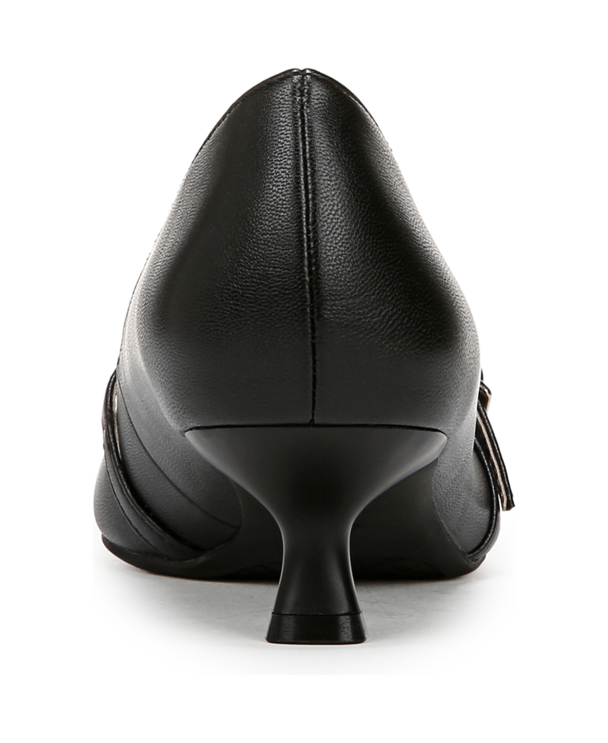 Shop Lifestride Women's Madelyn Mary Jane Pointed Toe Kitten Heel Pumps In Black Faux Leather