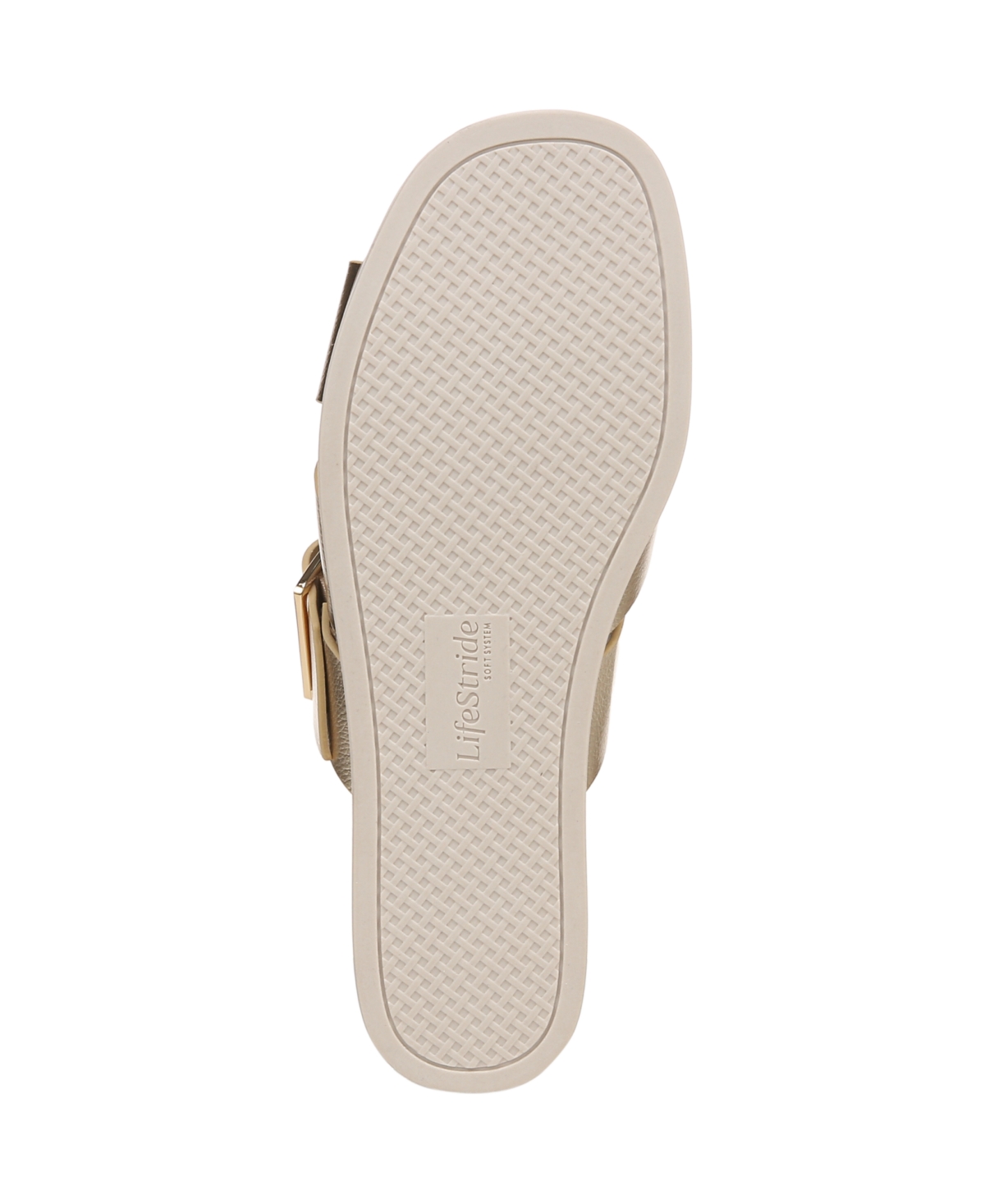 LIFESTRIDE WOMEN'S GETAWAY OPEN SQUARE TOE PLATFORM SLIDE SANDALS 