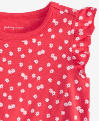 Baby Girls Mix and Match Daisy Dot-Print T-Shirt, Exclusively at Macy's
