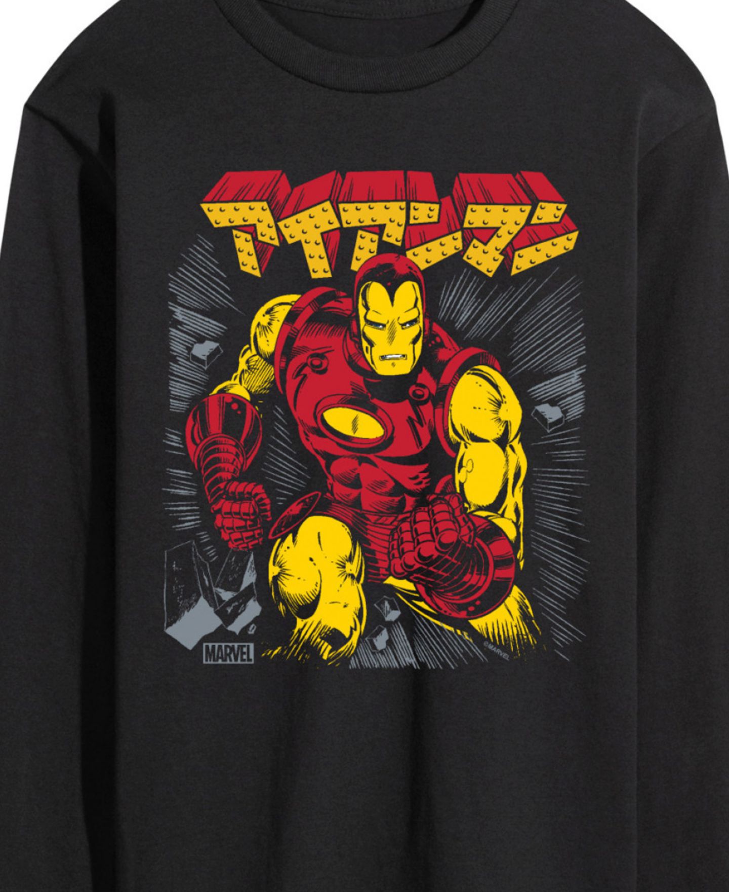 Мужская футболка AIRWAVES Iron Man Long Sleeve, цвет: Чёрный — фото 3