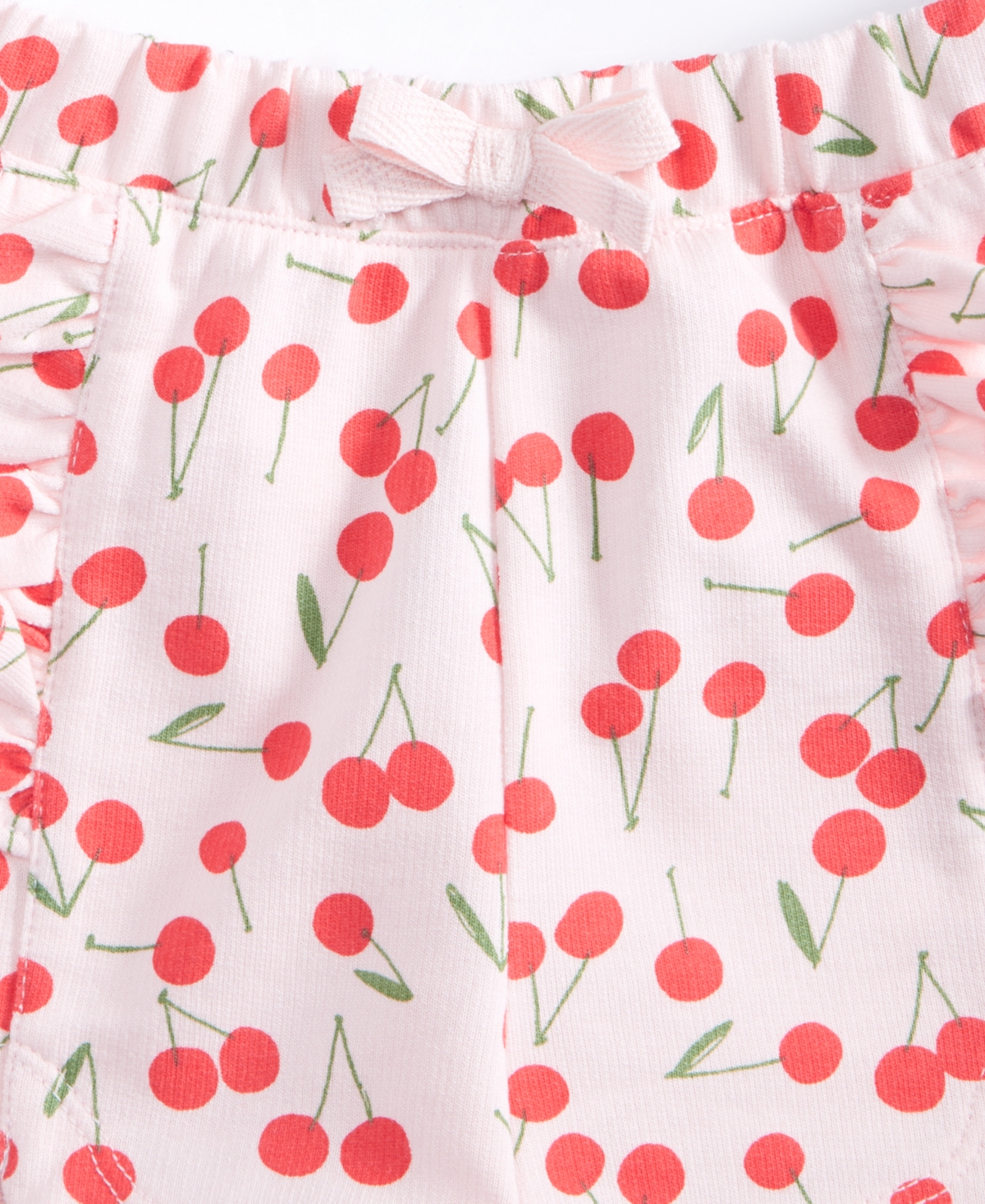 First Impressions Baby Girls Cherry Toss Printed French Terry Shorts, Exclusively At Macy's In Beloved Pi