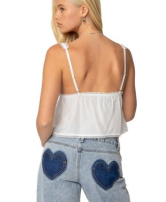 Женская майка-сорочка Andea Babydoll с вышивкой Edikted