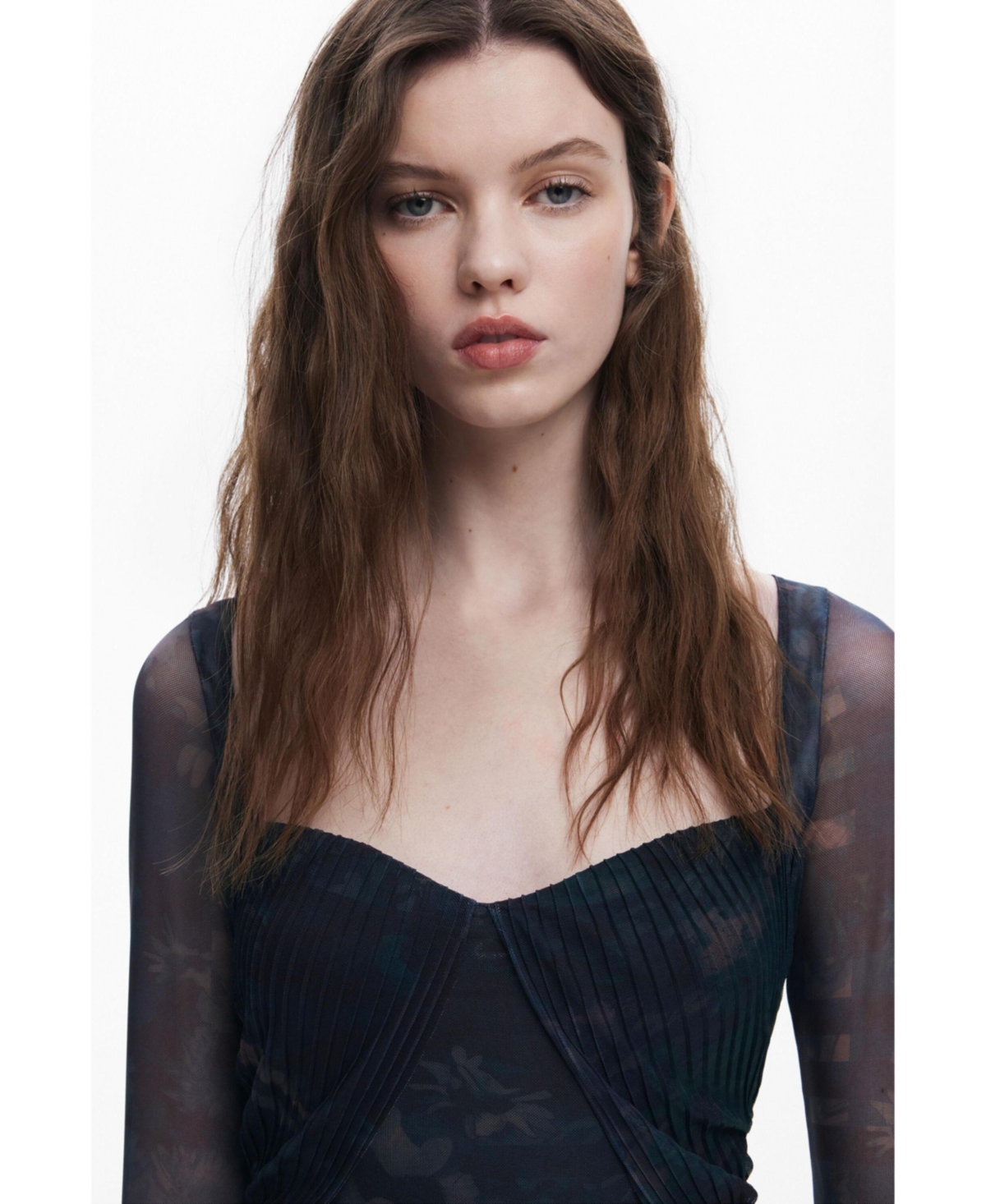 Desigual Women's Collina Strada Pleated Dress In Black