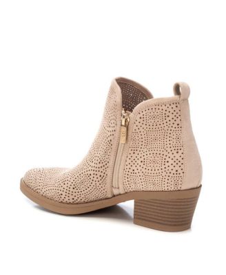 Women's Suede Ankle Booties By XTI