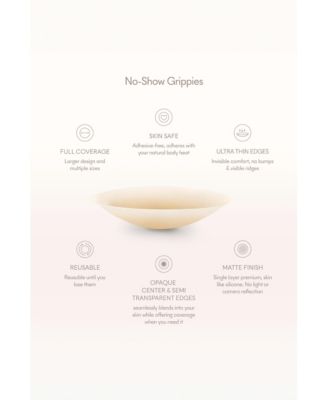 Women's Grippies No-Show Reusable Non-Adhesive Nipple Covers