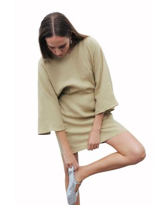 Women's Beaded Back Detailed Mini Dress