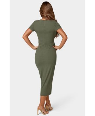 Women's Rib Maxi T-Shirt Dress