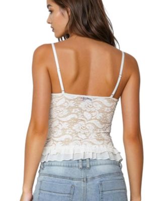 Женская прозрачная кружевная майка Torin с вышивкой Edikted