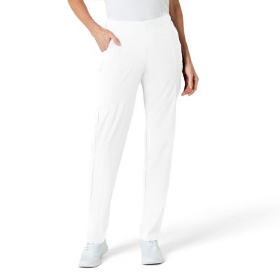 Petite W123 Flat Front Cargo Scrub Pant