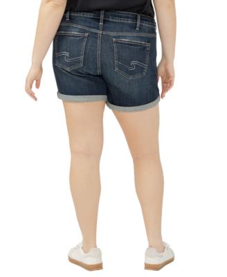 Шорты комфортного кроя Silver Jeans Co. Плюс Размер Elyse средней посадки