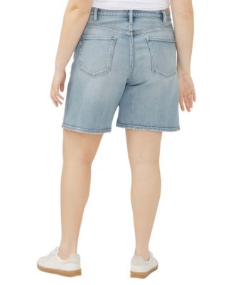 Винтажные длинные шорты с высокой посадкой Silver Jeans Co. Plus размера плюс