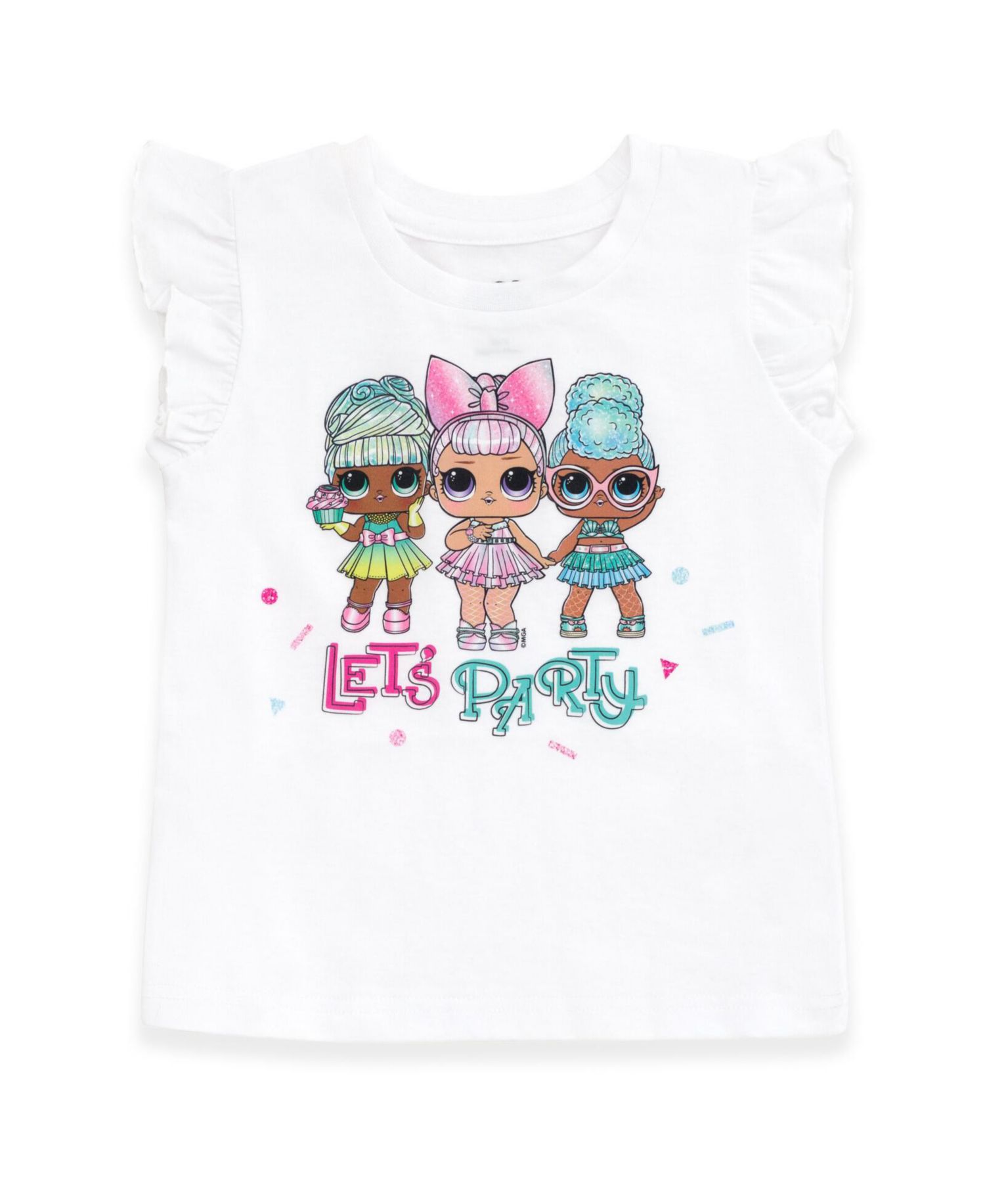 Girls T-Shirt Skirt and Bag 3 Piece Outfit Set
